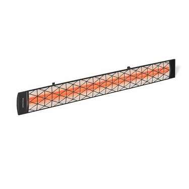 Infratech Motif Collection 39-Inch 5000W Dual Element 240V Electric Infrared Patio Heater - Black W/ Contemporary Fascia - CD5024BL1